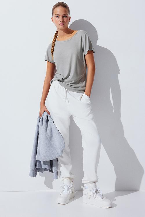 Ribbed t-shirt - grey
