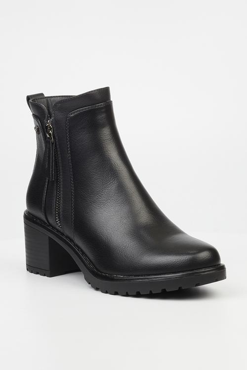 Noxer 2 block heel boot - black
