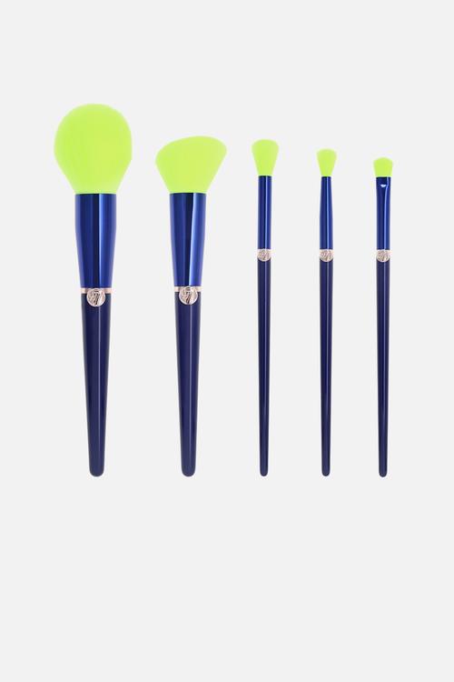 Glow Getter Neon 5 Piece Makeup Brush Set