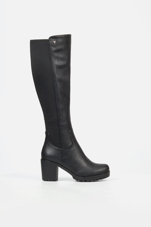 Noel 2 block heel boot - black