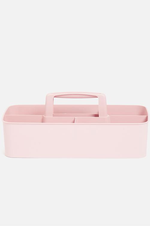 Stackable compartment box - pink