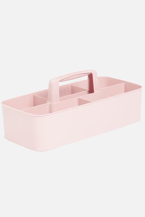 Stackable compartment box - pink