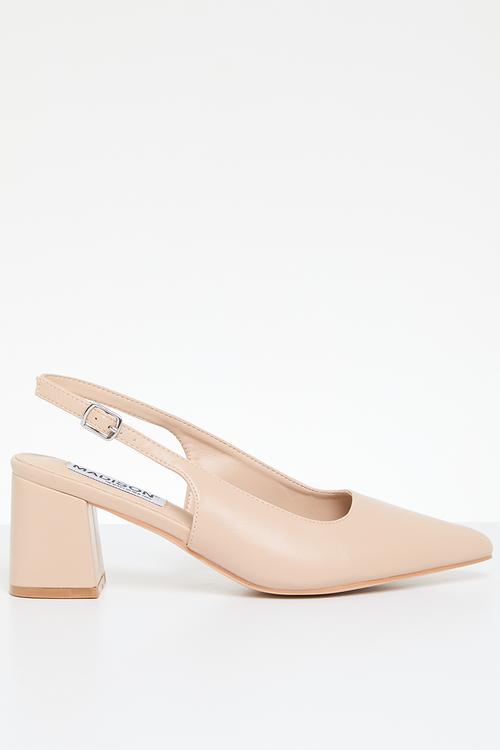 Palmer slingback block heel - neutral 