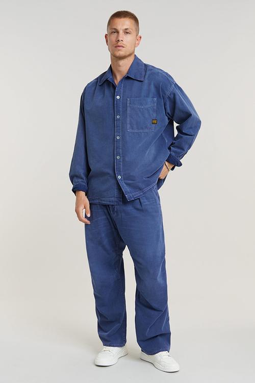 Boxy Fit shirt l\sLt wt illinois ecru chambray - faded ciel blue gd