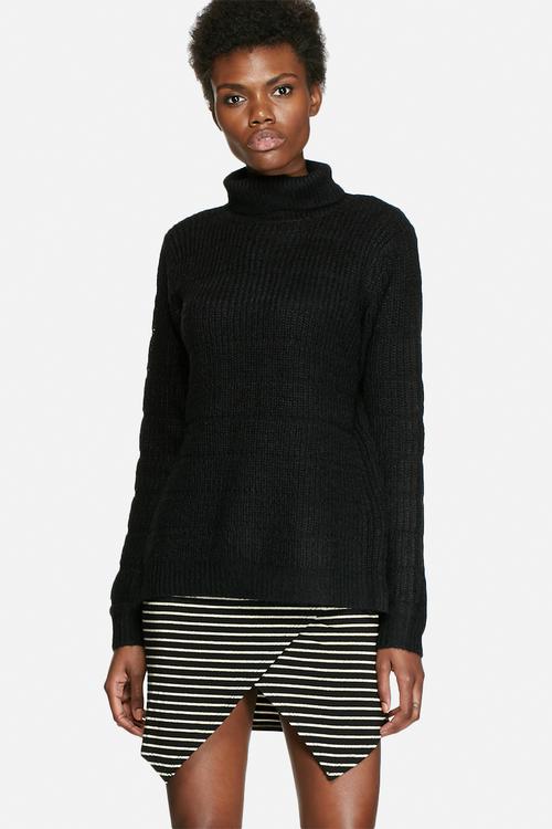Reverse Roll Neck Sweater