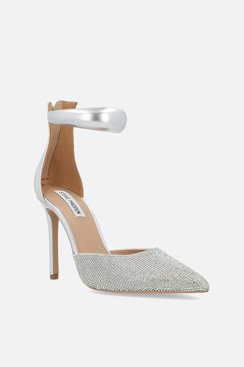 Ele-r stiletto ankle strap - crystal
