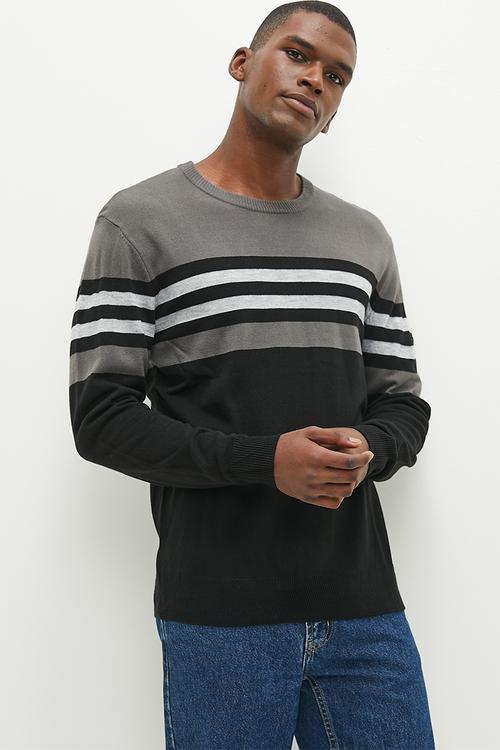 Hermes Striped Knitwear - Grey