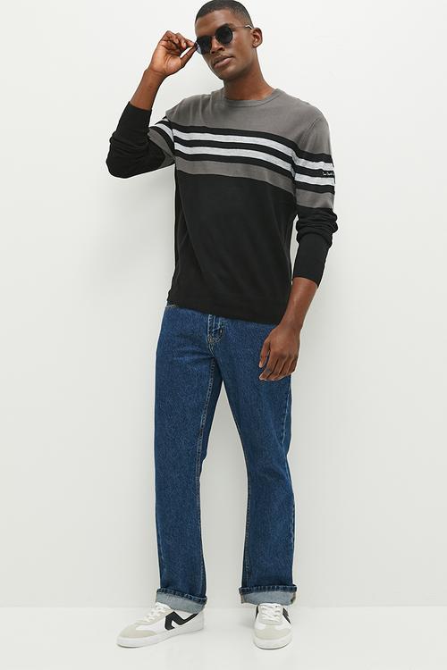 Hermes Striped Knitwear - Grey