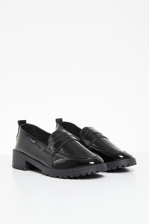 Patent loafers - black