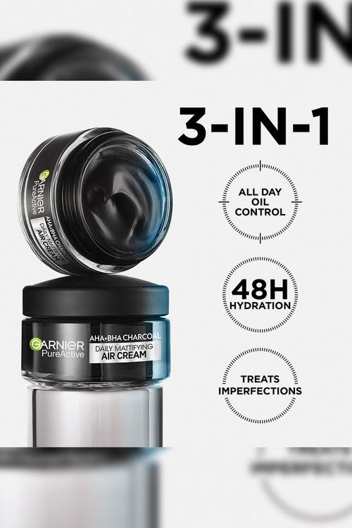 Pure Active AHA BHA Charcoal Air Cream