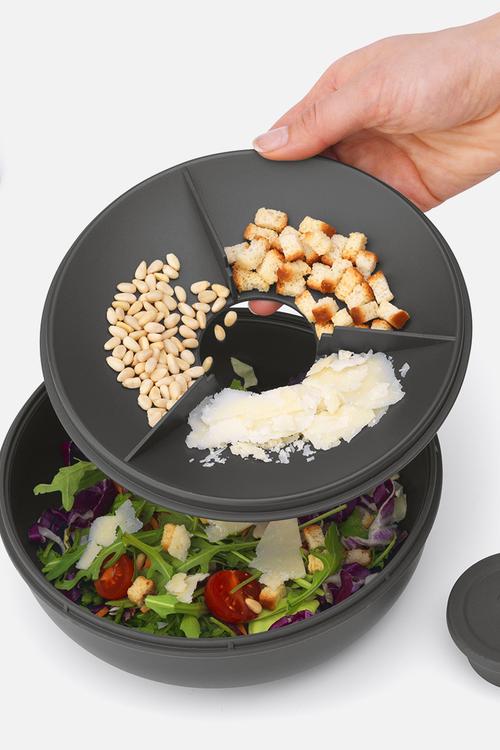 Make & Take salad bowl - dark grey