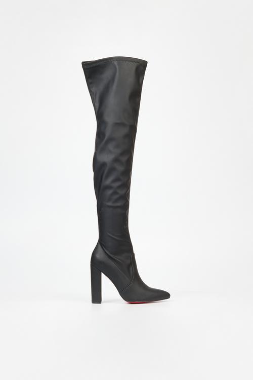 Revenge 1 over the knee boot - black