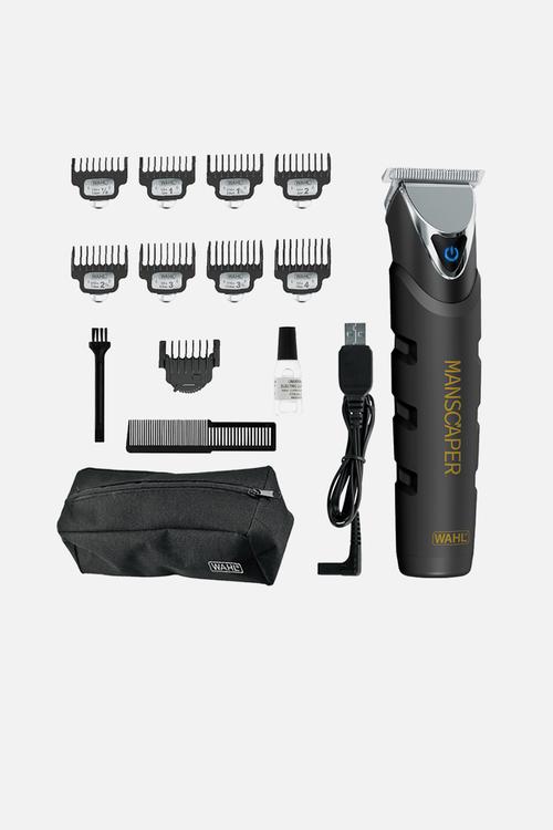 Manscaper Black Ops Lithium Ion Cordless Wet/Dry USB Beard Trimmer Kit