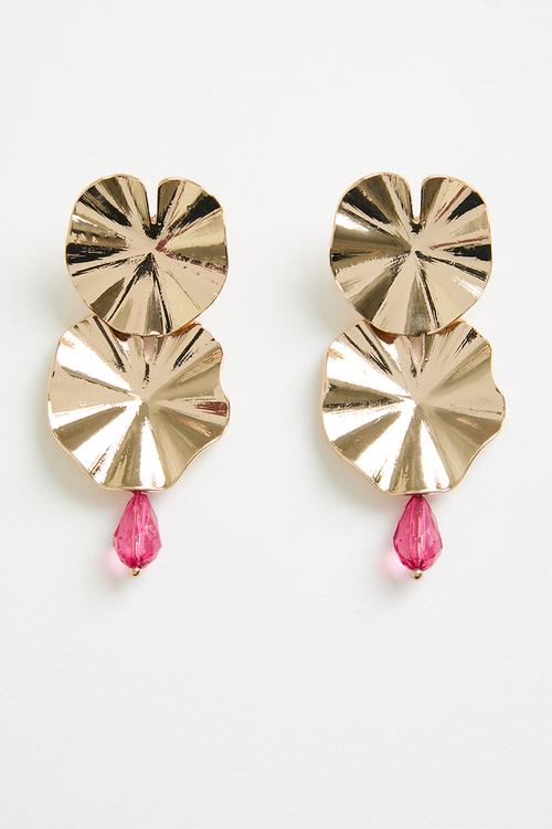 Macie statement earrings - gold