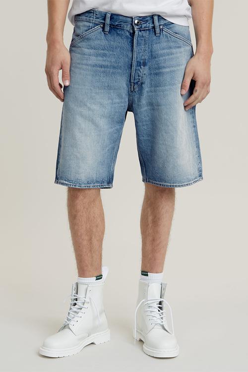 Denim loose short bright valiant denim r - sun faded blue donau