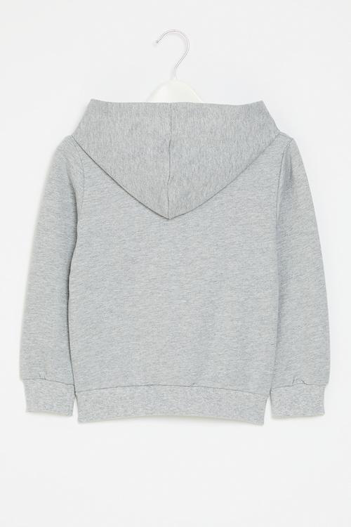 Printed hoodie - grey