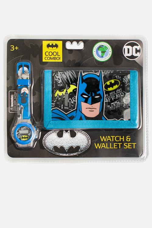 Batman watch & wallet set - blue