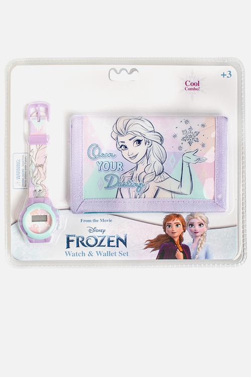 Frozen watch & wallet set - lilac