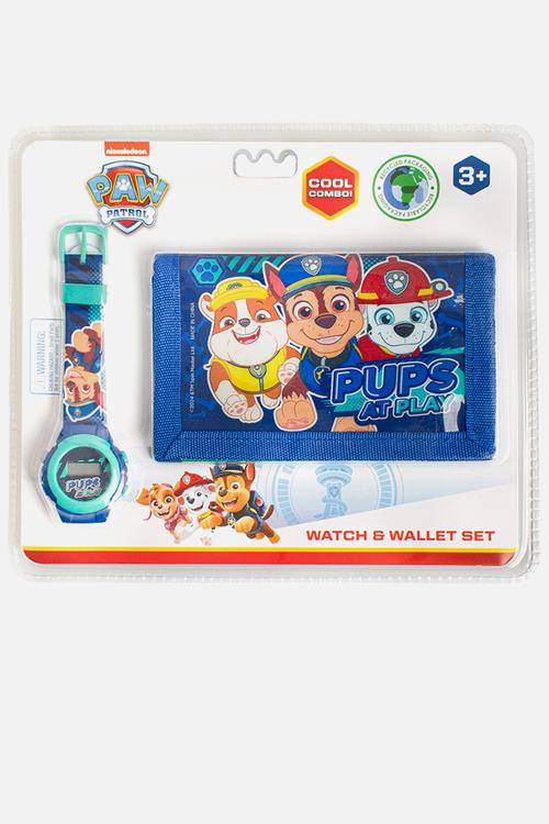 Paw patrol watch & wallet set - blue