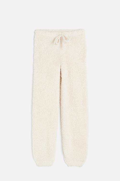 Fluffy joggers - cream