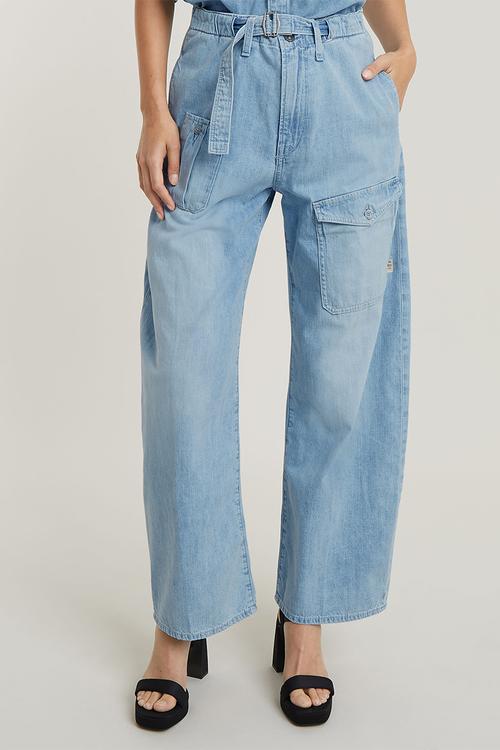 Belted Cargo Loose Wmn - sun faded blue mist