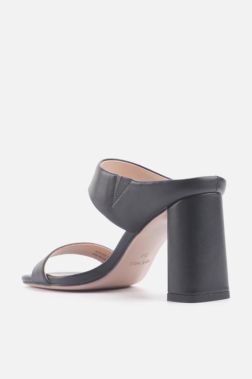 Matild block heel slip on - black