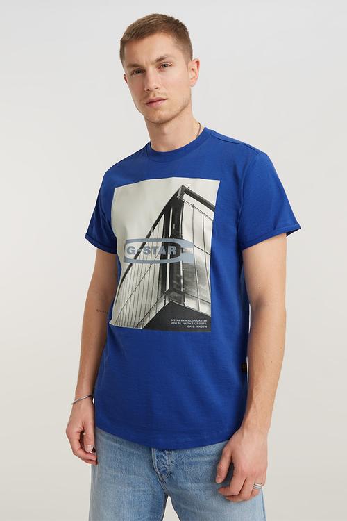 Hq oldskool logo lash r t compact slub jersey o - radar blue