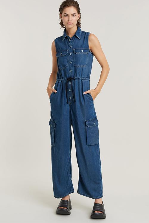 Soft Utility Jumpsuit Wmn - faded whirlpool