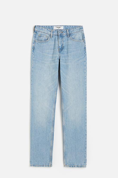 Straight regular jeans - light denim blue