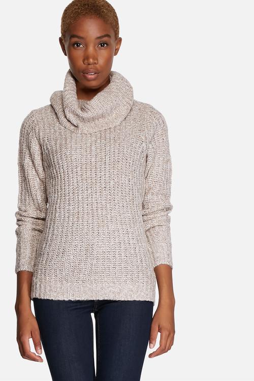 Sashi Twist Cowl Neck Sweater