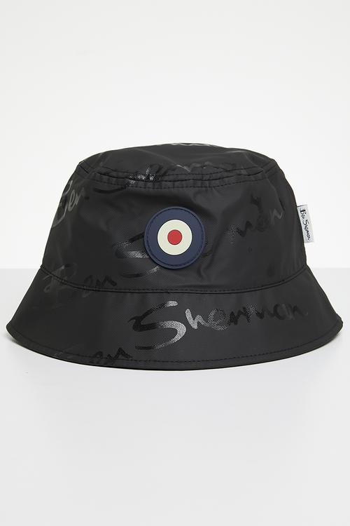 Wax Plastisol Tar Bucket Hat - Black