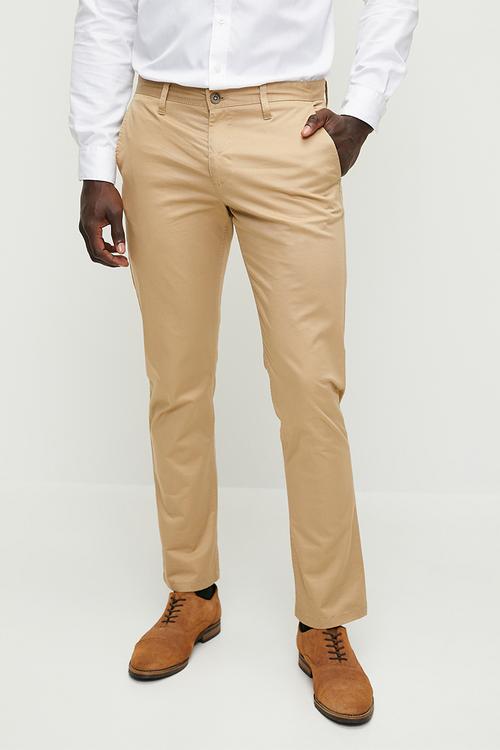 Milan milan straight leg chino - khaki