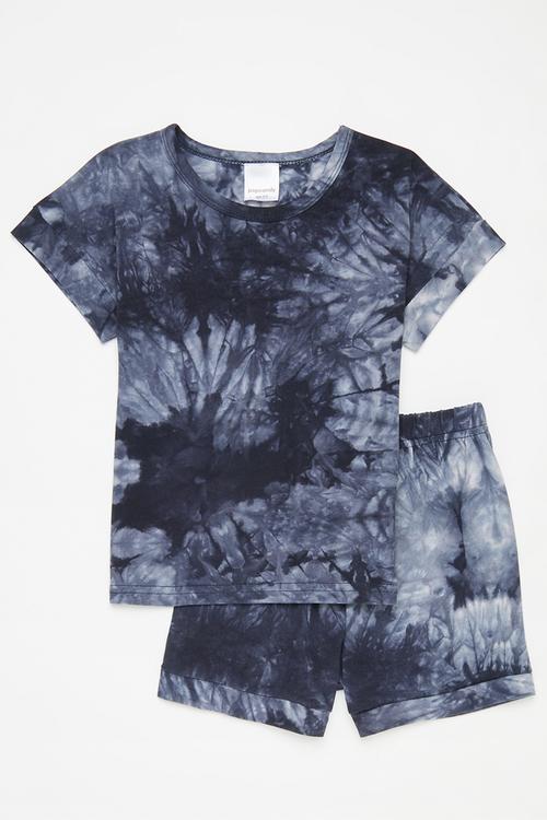 Top and short set - blue