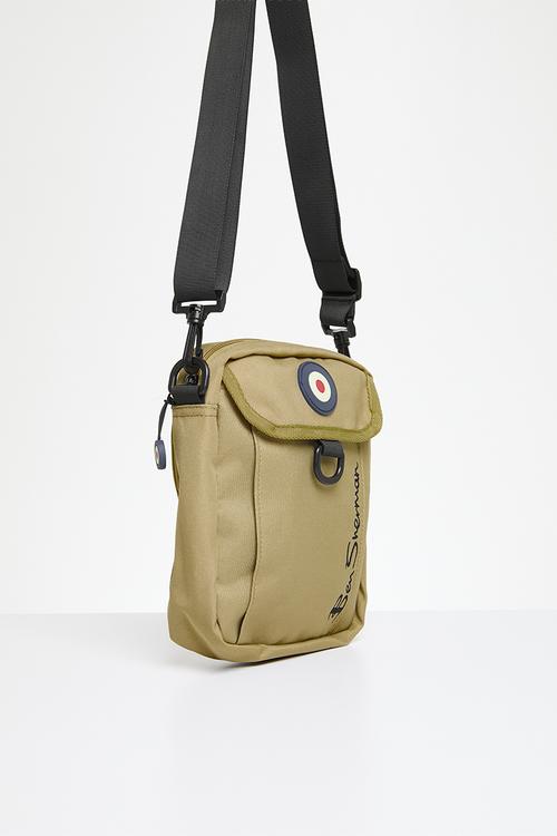Cross Body Canvas Bag - Sand Khaki