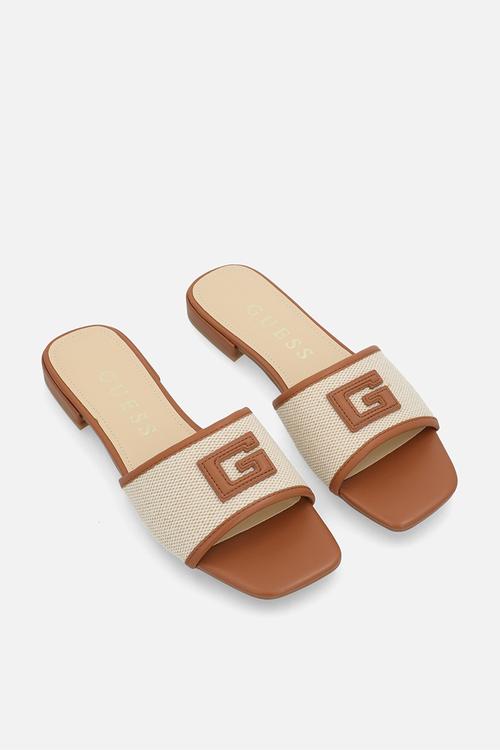 Tampa logo sandal - tan & neutral