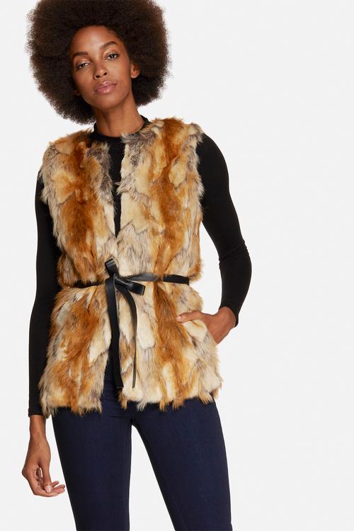 Lonnie Faux Fur Waistcoat