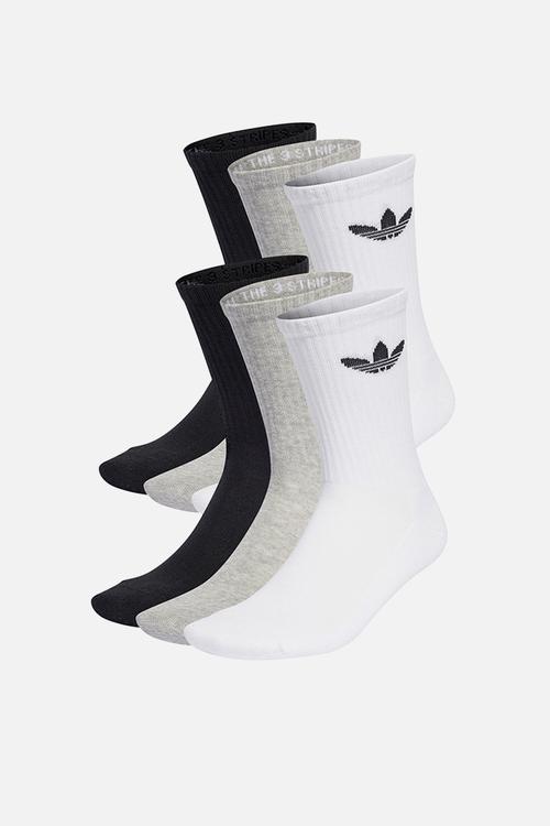 Trefoil Cushion Crew Socks 6-pack - multi