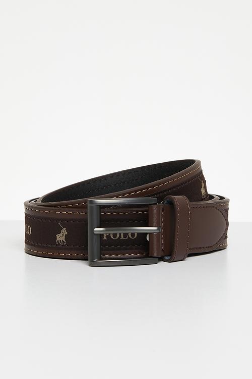 Alessandro Coated Leather Belt - Brown