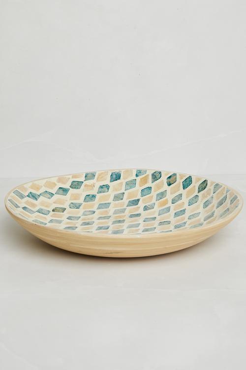 Large capiz bowl - multi