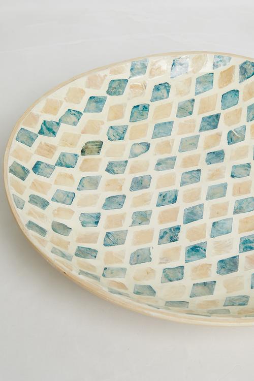 Large capiz bowl - multi