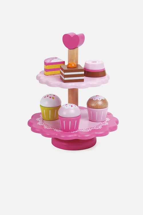 Pretend & play - cupcake toy stand - 10pcs - multi
