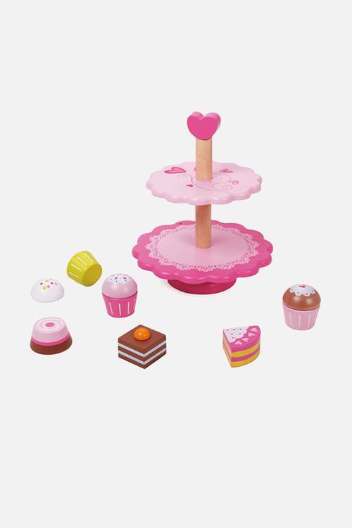 Pretend & play - cupcake toy stand - 10pcs - multi