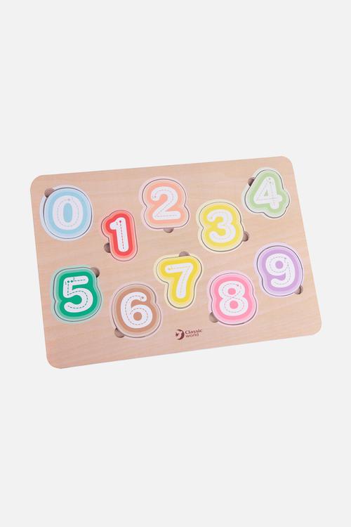 Numbers puzzle - 10pcs - multi