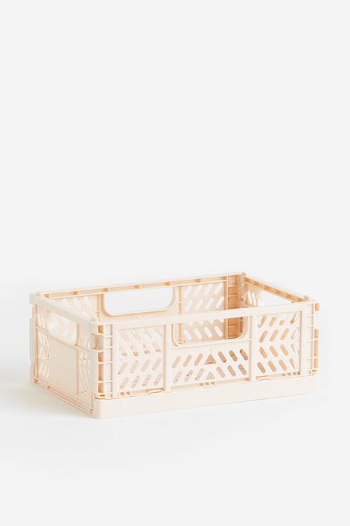 Foldable storage crate - pink