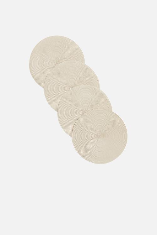 4-Pack place mats - light beige