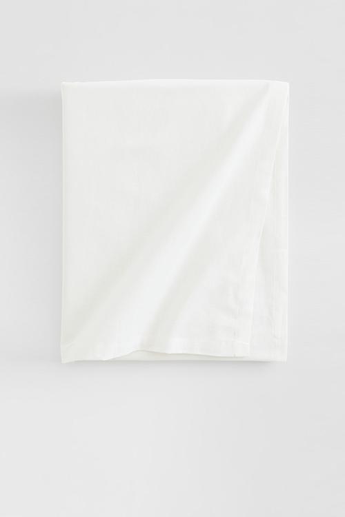 Cotton tablecloth - white