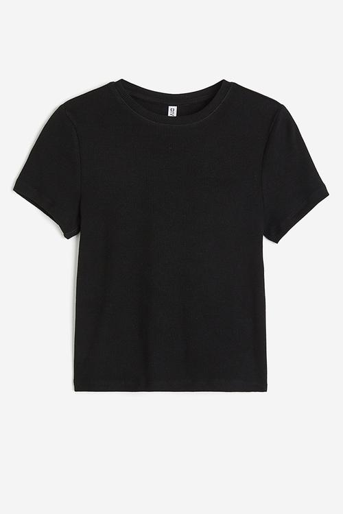 Fitted t-shirt - black