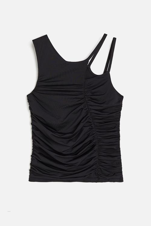 Gathered asymmetric top - black