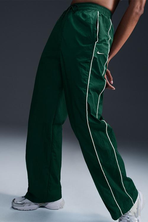 Nike Windrunner Women's High-Waisted Woven Open-Hem - Gorge Green