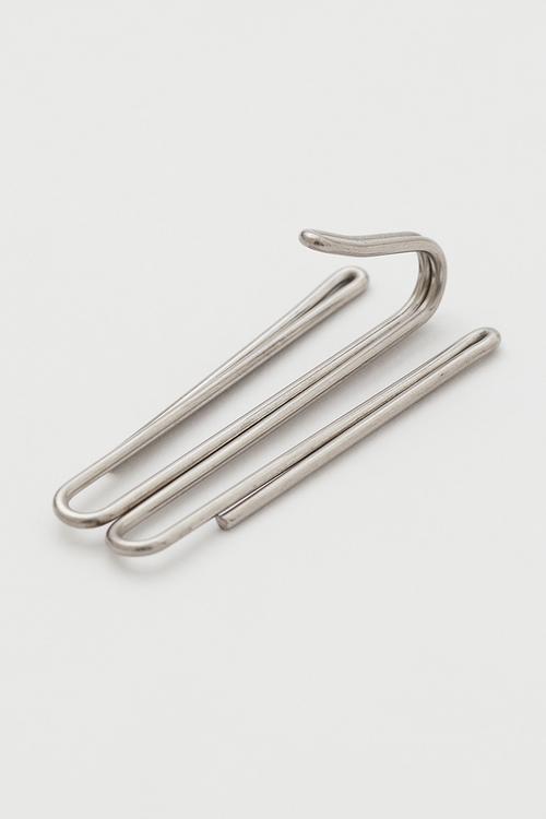 10 Pack curtain hooks - silver-coloured